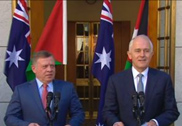 King Abdullah of Jordan and Prime Minister Malcolm Turnbull